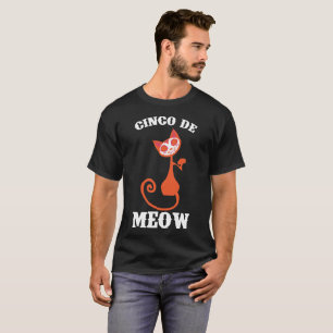 Camiseta Cinco De Meow Cat Lover Cinco De Mayo Tee