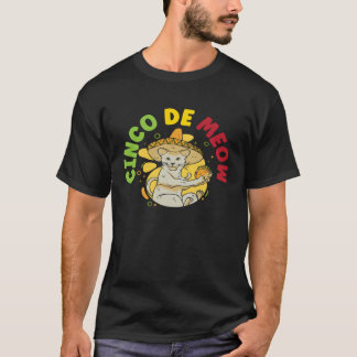 Camiseta Cinco de Meow Cat  Mexico Pride Mexican Cinco De M