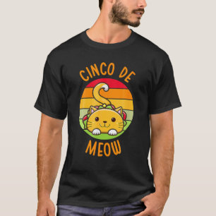 Camiseta Cinco De Meow Cinco De Mayo Tacos Engraçados Cat 