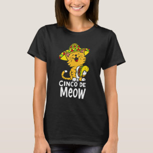 Camiseta Cinco De Meow Cute Cinco De Mayo Sombrero Taco Cat