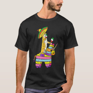 Camiseta Cinco De Meow Gato Fofo Unicórnio Pinata Para Cinc