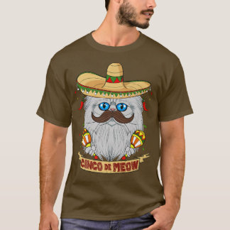 Camiseta Cinco de Meow I Sombrero Cat I Cinco de Mayo Persi