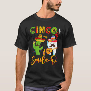 Camiseta Cinco De Sorriso O Guitarra Engraçada Dente Gato T