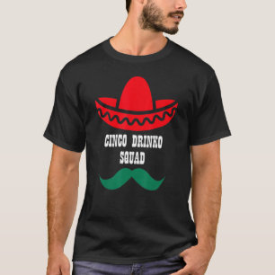 Camiseta Cinco Drinko Esquadrão Mexicano Fiesta Cinco De Ma