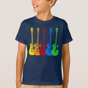 Camiseta Cinco guitarra elétricas