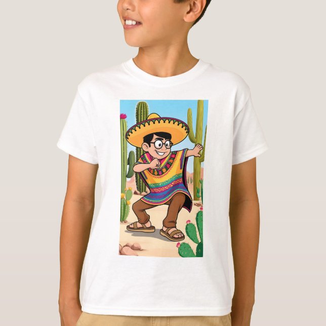 Camiseta Cinco Ideias Engraçadas de Mayo Eu Acertava Que Pi (Frente)