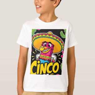 Camiseta Cinco Ideias Engraçadas de Mayo Eu Acertava Que Pi
