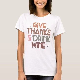 Camiseta Cinco Obrigados e Típografia de Vinho Bebida Ação