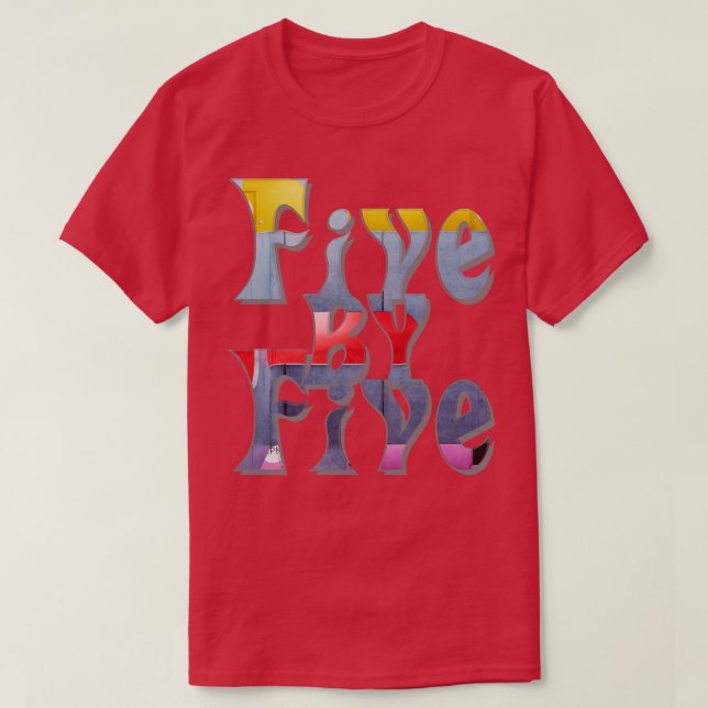 Camiseta Cinco por cinco (Frente do Design)