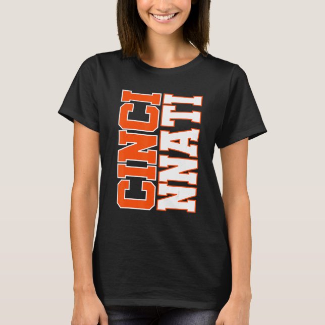 Camiseta CINCY 'NATI Cincinnati OH Matching Family Casal T (Frente)