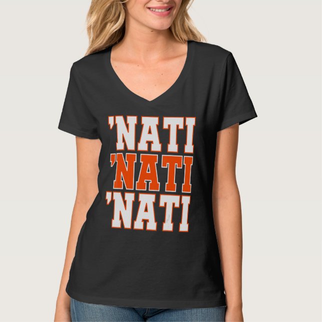 Camiseta CINCY 'NATI Cincinnati OH Matching Family Casal T (Frente)