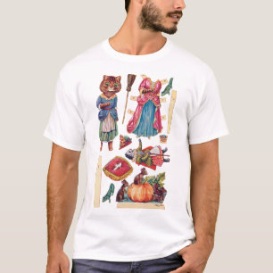 Camiseta Cinderela, Boneca de Papel, Louis Wain