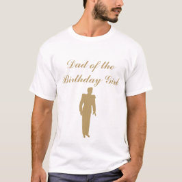 Camiseta Cinderella Birthday Pai T-Shirt