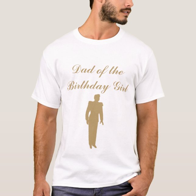 Camiseta Cinderella Birthday Pai T-Shirt (Frente)