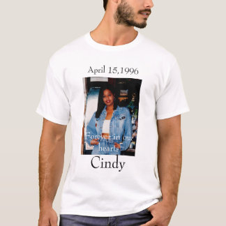 Camiseta Cindy, abril 15,1996 - personalizado -