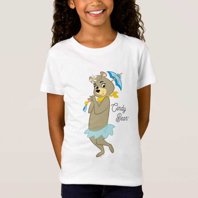 Camiseta Cindy Bear Segurando Parasol (Frente)