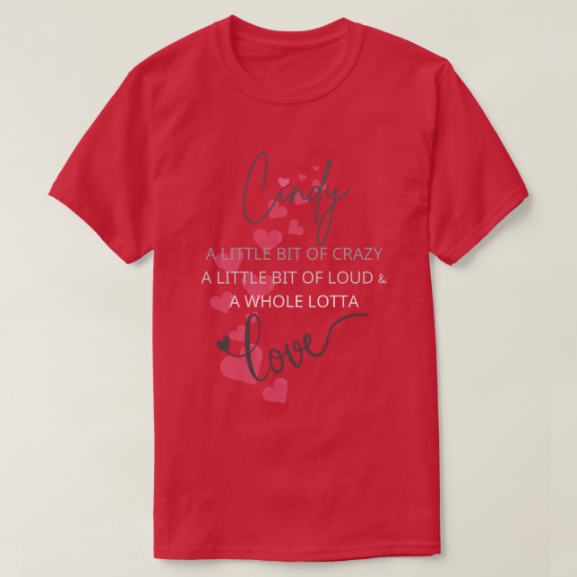 Camiseta Cindy Lotta Love (Frente do Design)