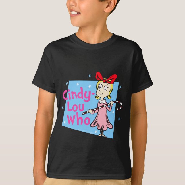 Camiseta Cindy Lou Who Candy Cane  (Frente)