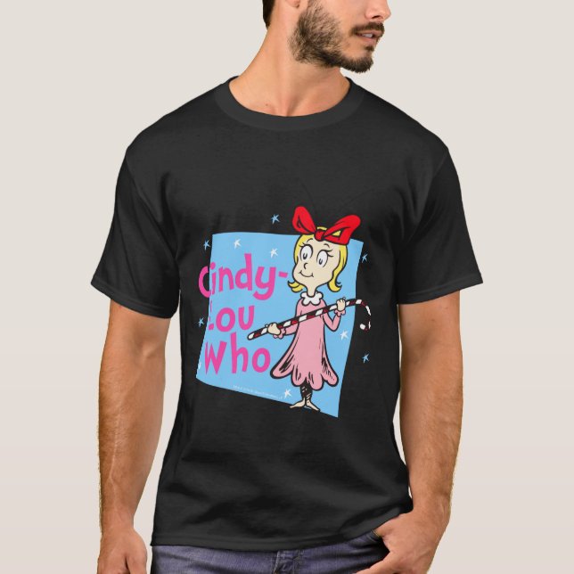 Camiseta Cindy Lou Who Candy Cane  (Frente)