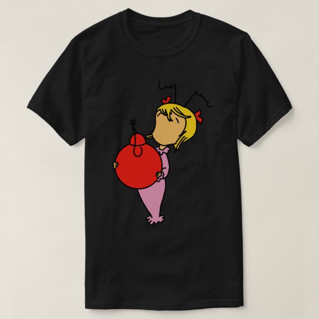 Camiseta Cindy Lou Who Sticker (Frente do Design)
