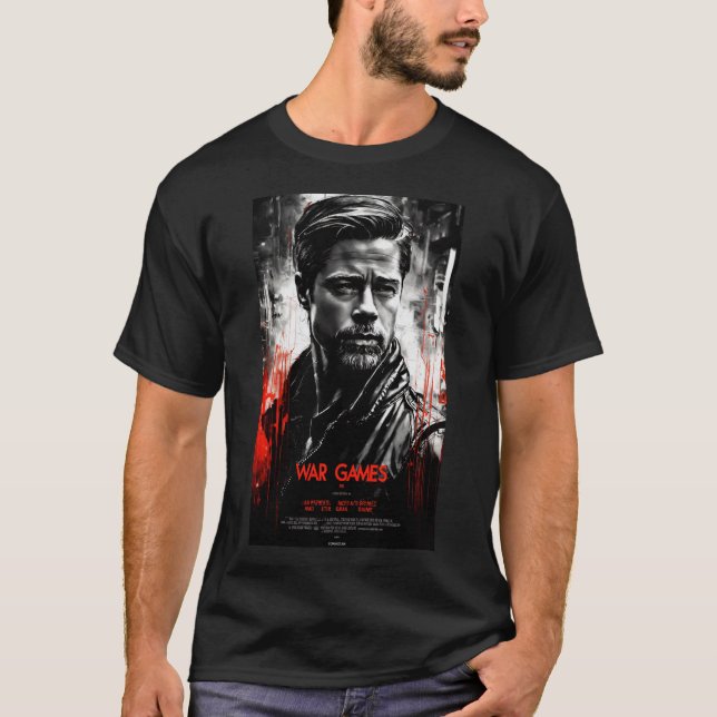 Camiseta "Cinema Icônico: T-Shirts de Cena de Filme Preto e (Frente)