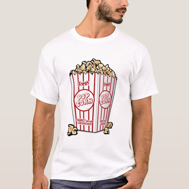 Camiseta cinema pipoca (Frente)