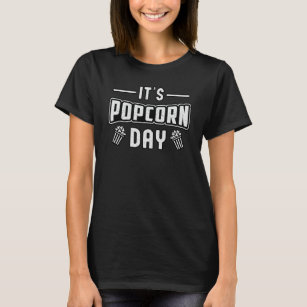 Camiseta Cinema Popcorn Day Snack Filme Pop Filme Ideia de 