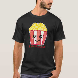 Camiseta Cinema Popcorn with Quote Binge Watcher