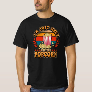 Camiseta Cinema Retro Filme Popcorn Engraçado Dizendo