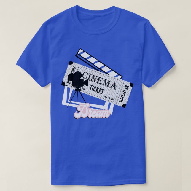 Camiseta Cinema Sonha Nostalgia (Frente do Design)