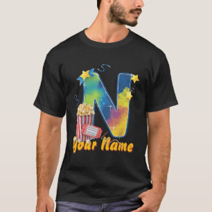 Camiseta Cinemático inicial de bilhetes de pipoca N persona