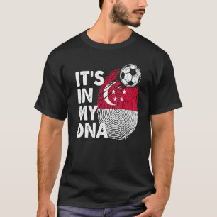 Camiseta Cingapura No Meu Dna - Equipe Sinalizador Cingapur