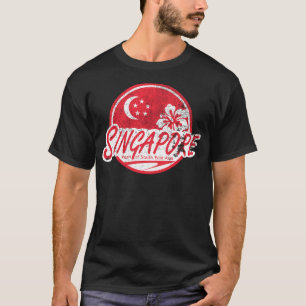 Camiseta Cingapura - Viagens vintage (em desgosto)
