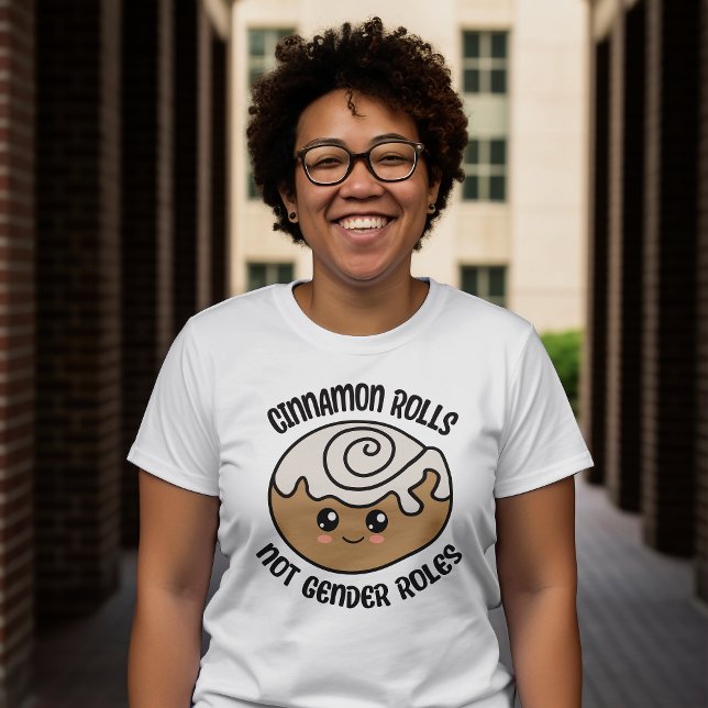 Camiseta Cinnamon não cumpre papéis de gênero (Here is a delicious design for all feminists, non binary and non gender conforming friends! )