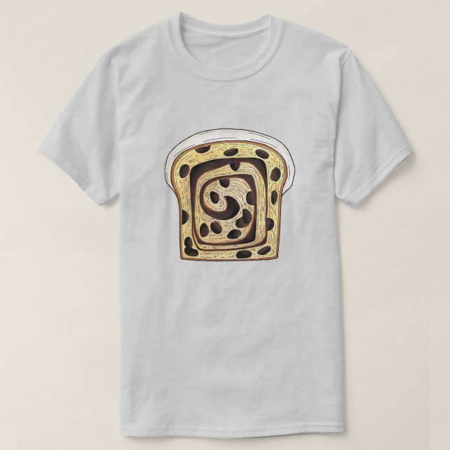 Camiseta Cinnamon Raisin Bread Loaf Baking Breadmaking (Frente do Design)