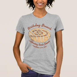 Camiseta Cinnamon Roll Bun Paery Festa de aniversário Brunc