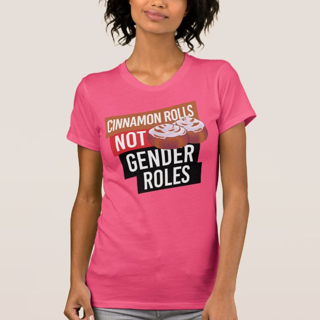 CAMISETA CINNAMON ROLLS NÃO FUNÇÕES DE GÊNERO (Frente)