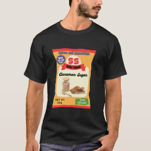 Camiseta Cinnamon Sugar Engraçado Preguiçoso Costume Esquad