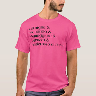 Camiseta Cinque Terre Towns La Spezia