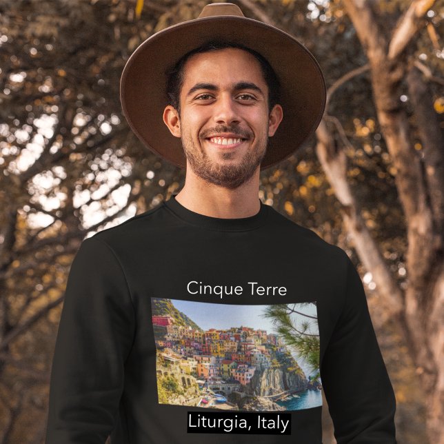 Camiseta Cinque Terre - Zona Costeira da Ligúria Itália (Criador carregado)