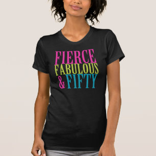 Camiseta CINQÜÊNTA do ANIVERSÁRIO t-shirt FEROZES FABULOSOS