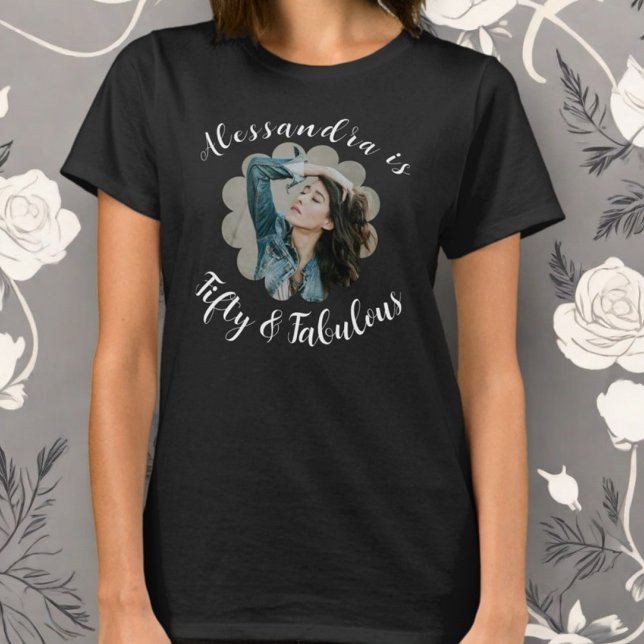 Camiseta Cinquenta e fabulosa caligrafia fotomonográfica (Criador carregado)