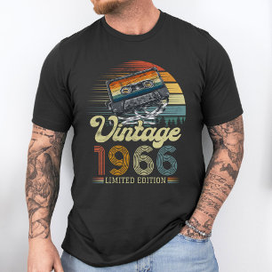 Camiseta Cinta de Cassete Vintage Personalizada Ano de Nasc