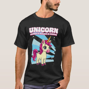 Camiseta Cintilação De Unicórnio Está Sempre Na Moda Unicór