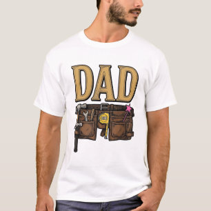 Camiseta Cinto de Ferramentas do Papai Antigo Dia dos Pais