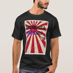 Camiseta Cinto Roxo de Karatê Clássico para Jovens