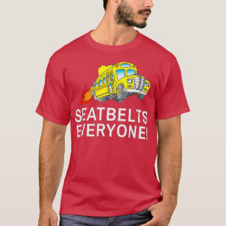Camiseta Cintos De Segurança Todos Engraçados Mágico Motori