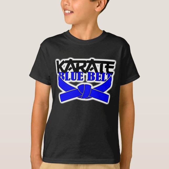 Camiseta Cinturão azul de Karate (Frente)