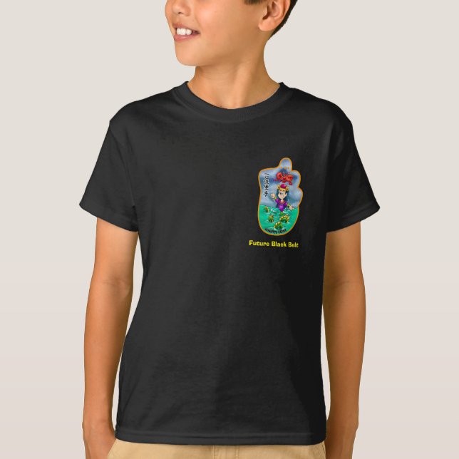 Camiseta Cinturão negro bonito de Mitzu Gami (Isshinryu) (Frente)