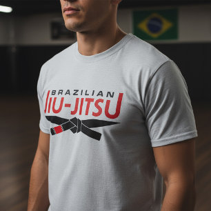 Camiseta Cinturão Preto de Jiu-Jitsu Brasileiro BJJ
